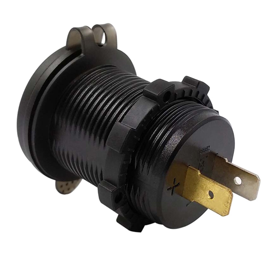 Tẩu sạc USB QC 3.0 có led và công tắc bật/tắt sạc nhanh 18W 12V cho xe máy/ ô tô/ thuyền