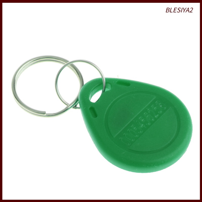 [BLESIYA2]10Pcs 125KHZ RFID Proximity ID Card Token Tags Key Fobs Access System Green