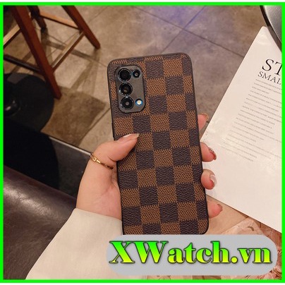 Ốp lưng da Caro Oppo A52 A53 A92 A93 Reno 3 Reno 3 pro Reno 4 Reno 4 pro Reno 2F Reno 5 pro F9 F7 F1s / F11