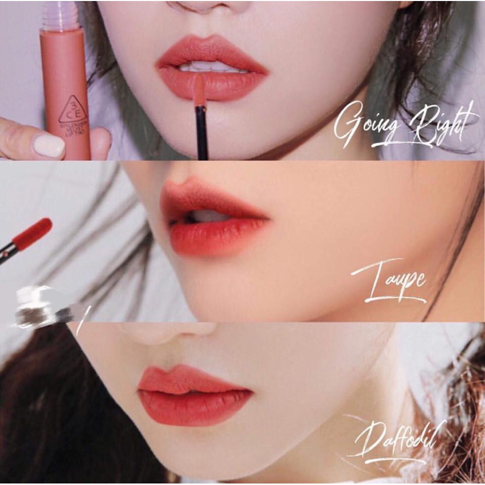 [ Chính hãng ] SON KEM LÌ 3CE VELVET LIP TINT full màu