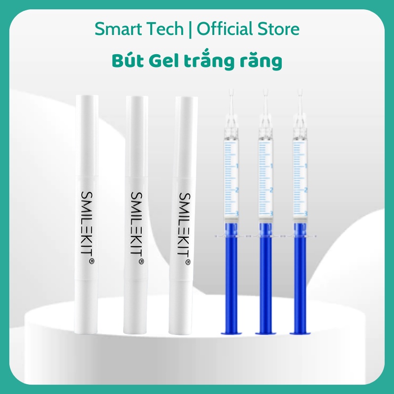 Bút gel làm trắng răng tại nhà cao cấp SMILEKIT giúp tẩy trắng răng nhanh chóng, an toàn