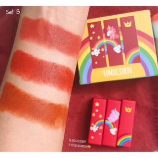 Sét Son Thái Unicorn Nee Cara mini