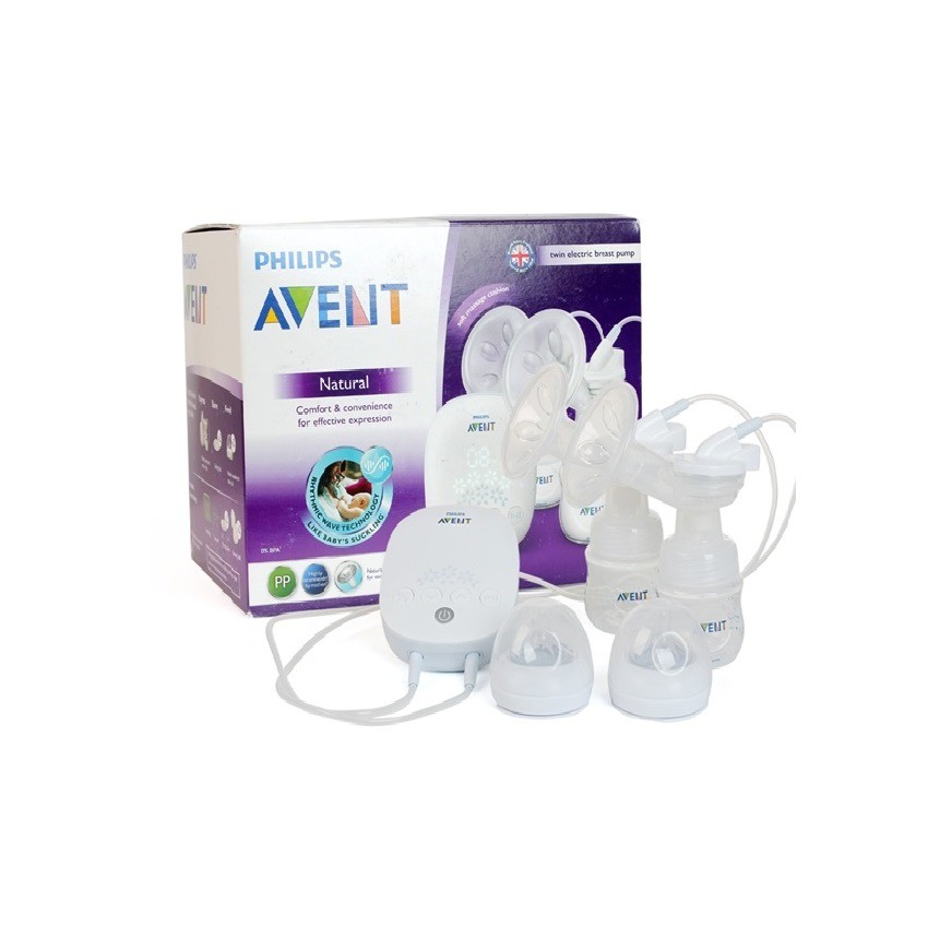 Máy hút sữa điện đôi Philips Avent, chế độ hút sữa xen kẽ giúp mẹ cảm thấy thoải mái và thư giãn, trọng lượng nhẹ