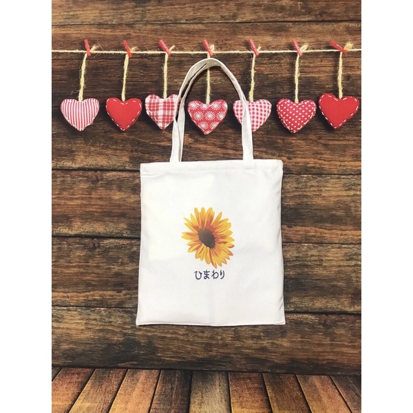 Túi Tote vải Canvas in hình vui nhộn, cute