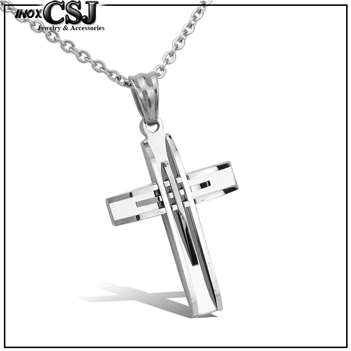 MẶT DÂY CHUYỀN THÁNH GIÁ INOX CAO CẤP ĐẸP KHÔNG ĐEN MD016