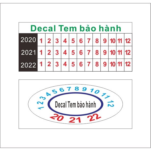 Decal Niêm Phong ( Decal Bể ) A4, decal in tem bảo hành