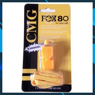 Còi trọng tài bóng đá FOx80, còi thổi trọng tài chất liệu nhựa