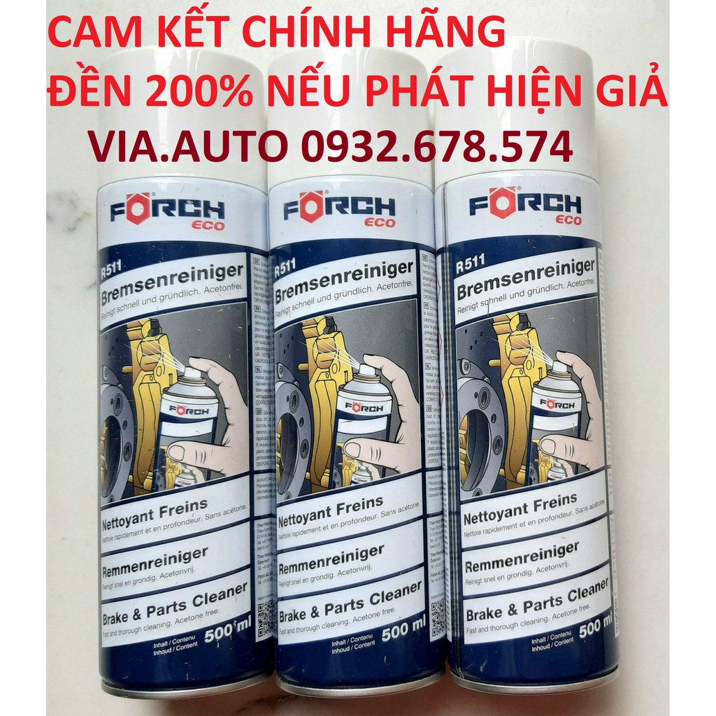 Tẩy Rửa , Vệ Sinh Bố Thắng , Phanh FORCH R511 MADE IN GERMANY