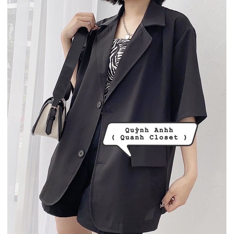 Áo Blazer cộc tay Quanh closet | BigBuy360 - bigbuy360.vn