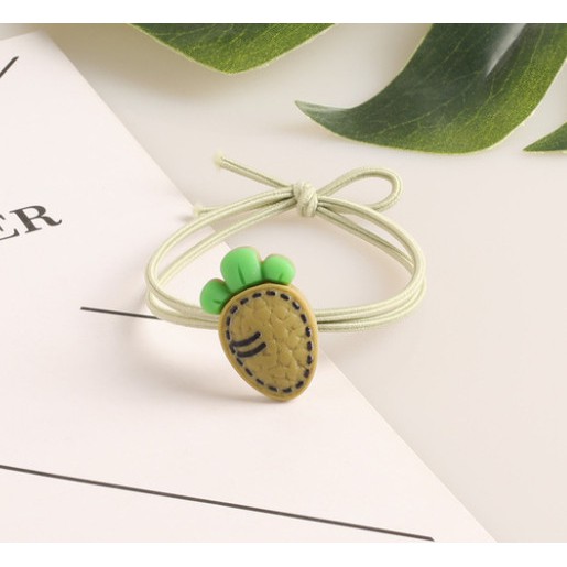 Combo 10 Thun Cột Tóc Hình Củ Cải Dễ Thương Style Hàn Quốc Hot Trend