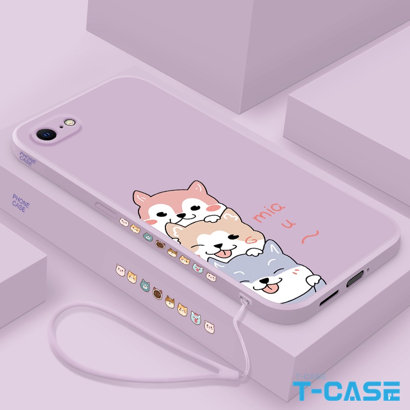 Ốp điện thoại iPhone 7 8 SE 2020 7Plus 8 Plus i6 6Plus 6S Plus i6S iX iXS iXS iXsMax Soft Lovely Dog TGG