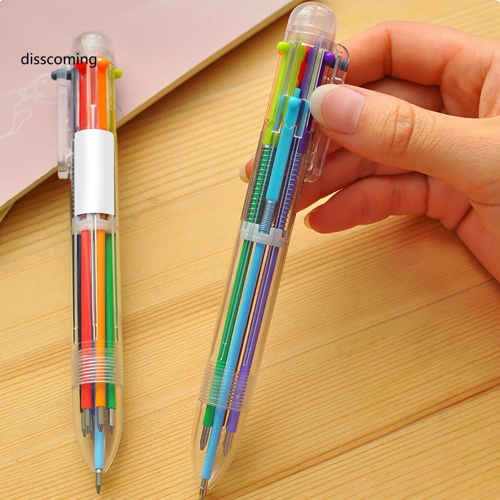 Bút viết 6 trong 1 nhiều màu với vòi bút 0.5mm tiện lợi cho học sinh
