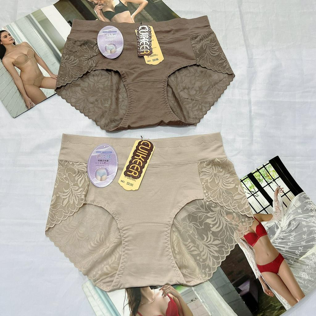 Quần lót nữ cotton viscose cao cấp cạp cao 2105 mềm mại thấm hút mồ hôi thoáng mát freesize từ 45kg-65kg