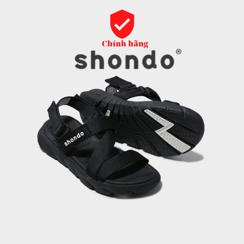 [Chính Hãng]Giày Shondo F6S301 màu đen nam-nữ