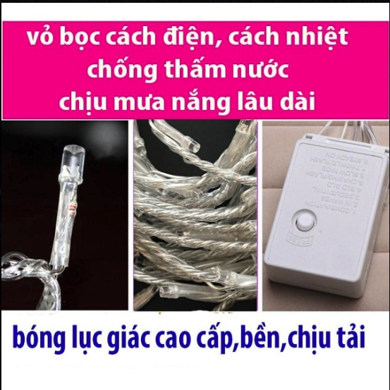 Bộ Đèn Led Thả Rèm Mưa Rơi/ Thác Nước - Đèn Nháy Thả Mành, Trang Trí Cây Đẹp Lung Linh | BigBuy360 - bigbuy360.vn