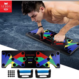 [KÈM VIDEO] Bộ Dụng Cụ Hít Đất Chống Đẩy - Tập Luyện Cử Tạ 9 Trong 1 - Tập Gym Tại Nhà 9 in 1