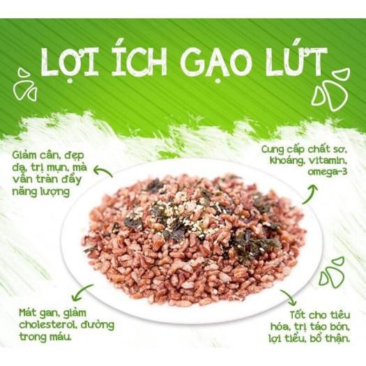 Cốm gạo lức mầm Ngọk Linh 500g, Cớm gạo lứt sấy, giảm cân, ăn kiêng, giảm béo hiệu quả, ngon và bỗ dưỡng