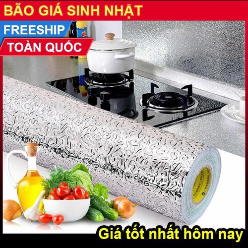 Combo 2 Cuộn Giấy Bạc Dán Bếp Chịu Nhiệt