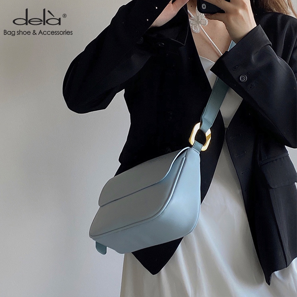 Dela Túi Xách Đeo Vai Đeo Chéo Nắp Gập Mềm Mại Có Sức Chứa Lớn 2022 Thời Trang Cho Nữ