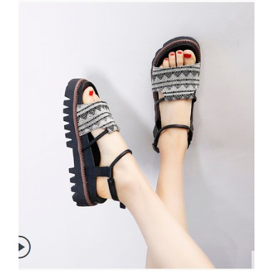 (ORDER) Sandal ulzzang thổ cẩm hot 2019