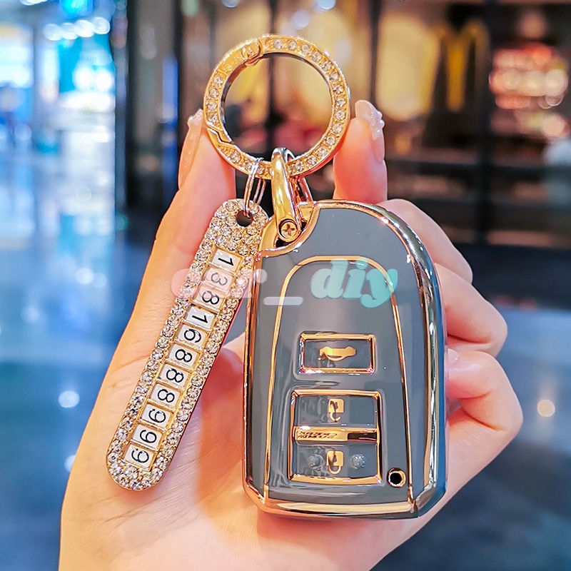 Vỏ Bảo Vệ Chìa Khóa Xe Hơi Toyota Vios Yaris Bằng TPU Màu Vàng