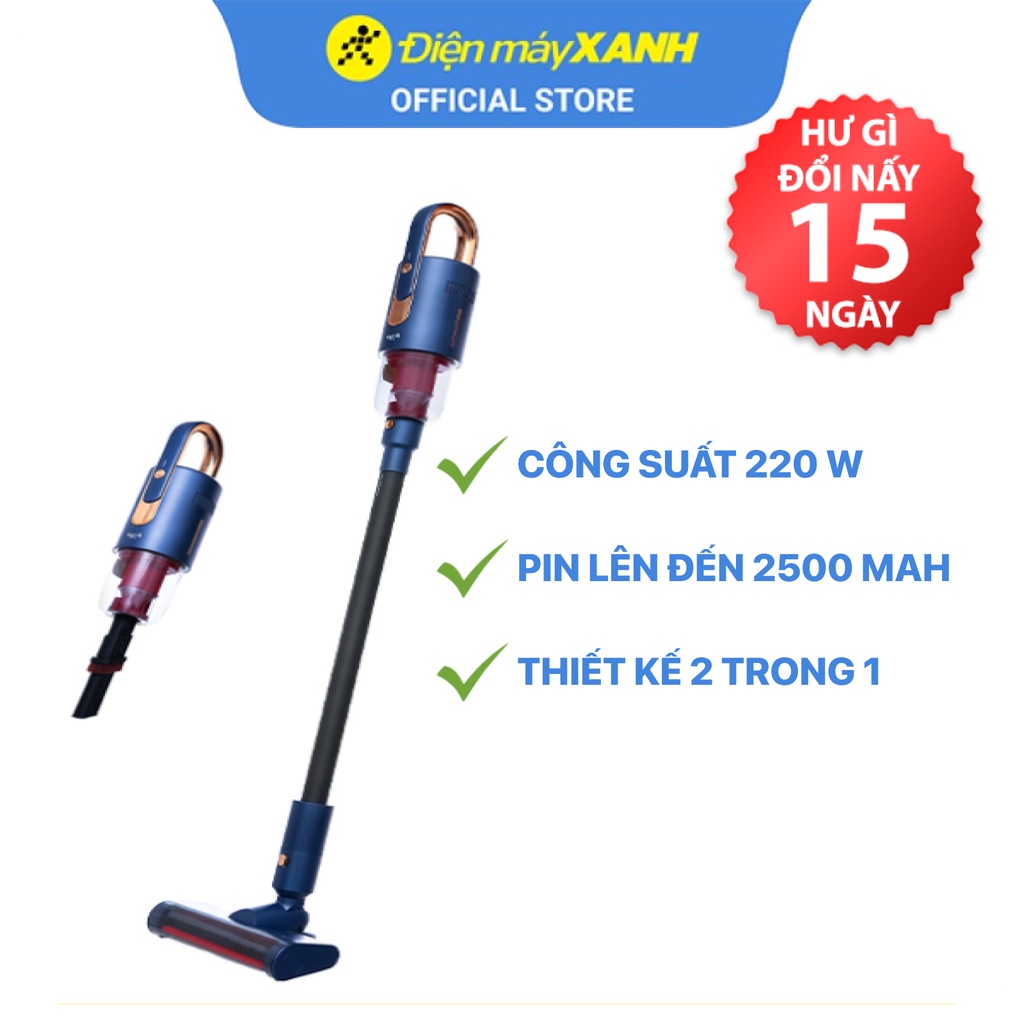 Máy hút bụi cầm tay không dây Deerma VC20 PRO lực hút 17000Pa có đầu hút cho xe hơi - Chính hãng BH 12 tháng