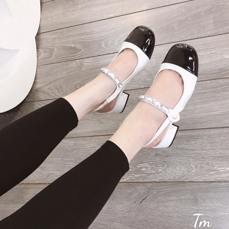 giầy bít hở gót chất da cao cấp siêu chảnh !!!