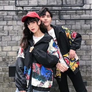 Áo khoác dù form rộng CNV146 phối màu nghệ thuật phong cach hiphop thời trang M013