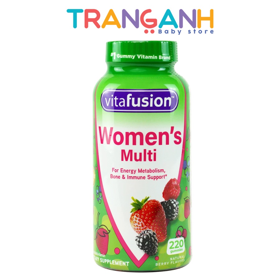 Kẹo dẻo Vitamin cho phụ nữ Vitafusion Women’s Multivitamin Gummies 220 viên