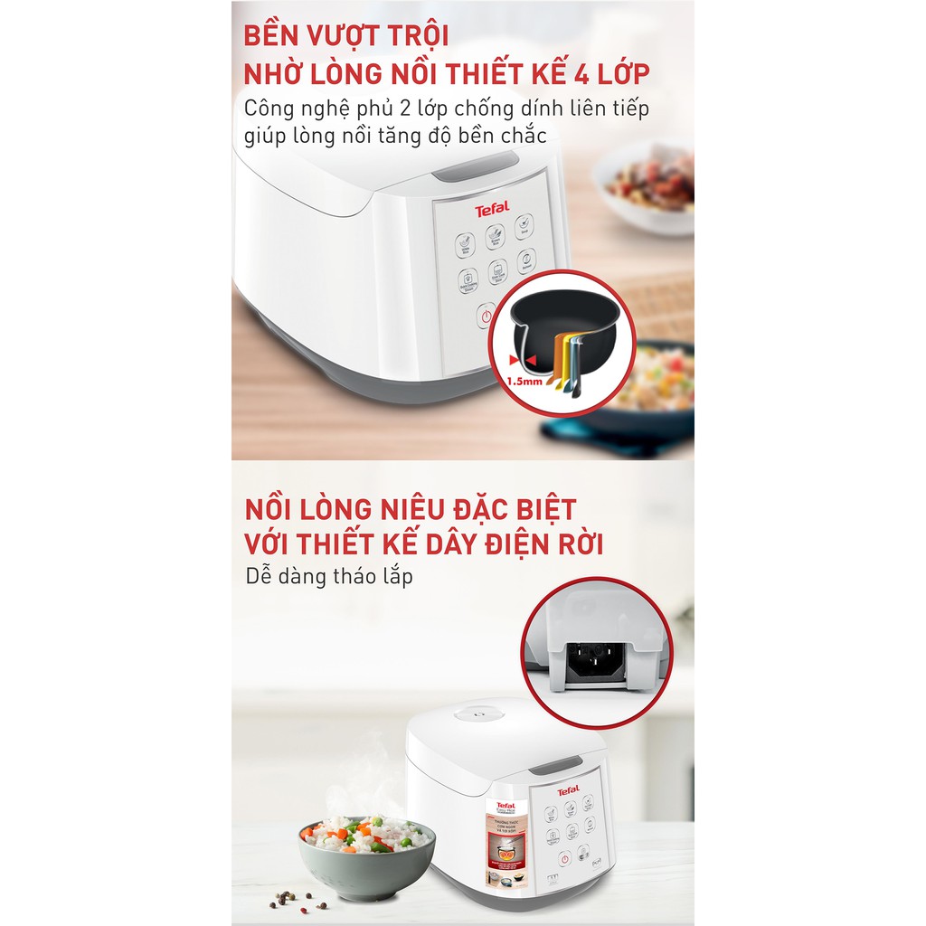 Nồi Cơm Điện Tefal RK732168  | UnI 4Life