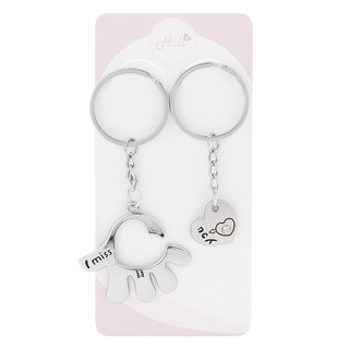 Móc khóa đôi bàn tay nắm chặt trái tim hl100026