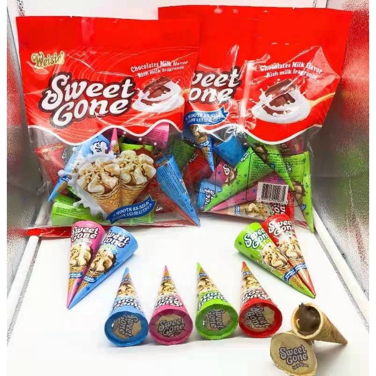 Bánh ốc quế nhân kem Weisei - Hongkong