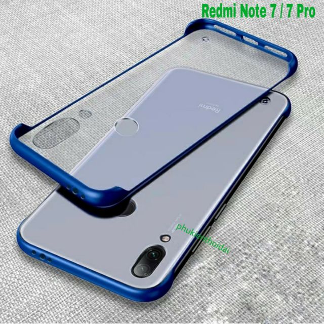 Ốp lưng Xiaomi Redmi Note 7 / 7 Pro lưng trong nhám mờ siêu mỏng không bo viền