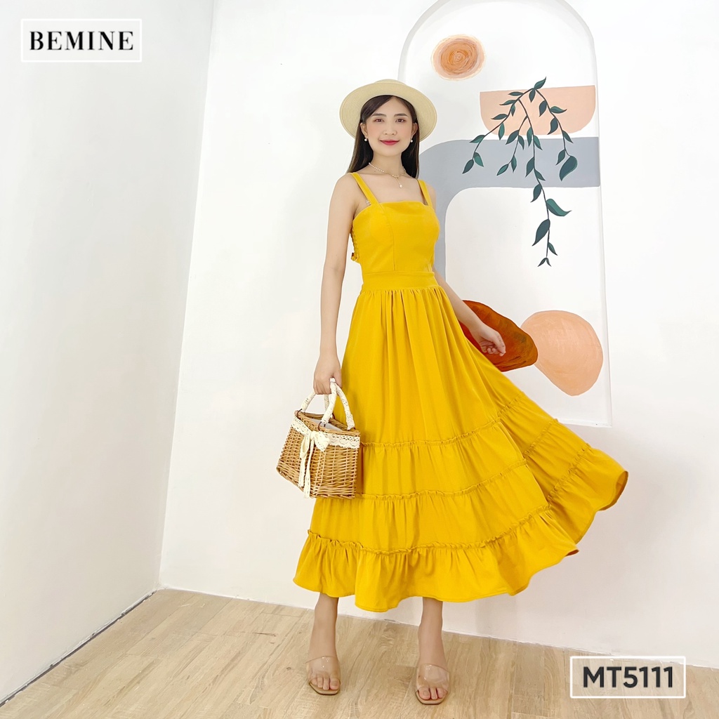 Đầm MAXI hở lưng BEMINE MT5111VANG