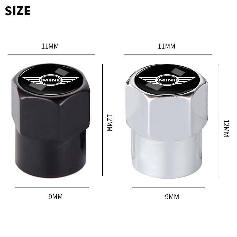Set 4 Nắp Đậy Lốp Xe Hơi Mini Cooper One S R50 R53 R56 R60 F55 F56 R57 Chuyên Dụng