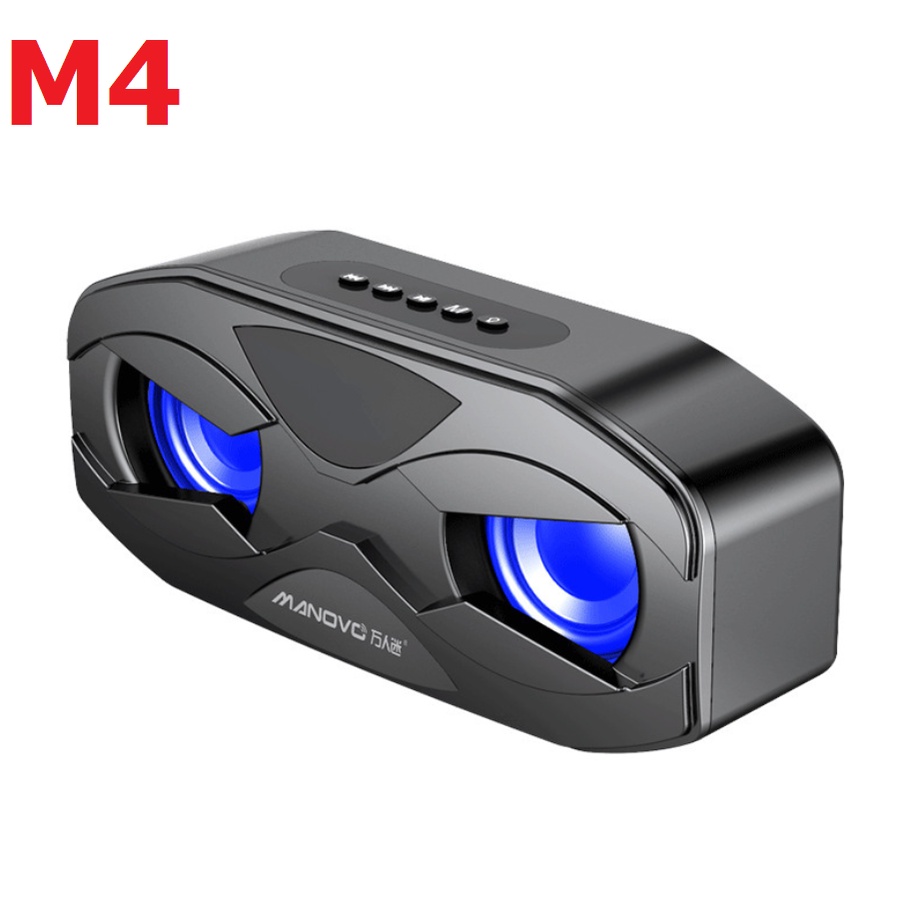 Loa Bluetooth 5.0 MANOVO M4 loa kép, bass mạnh, siêu trầm