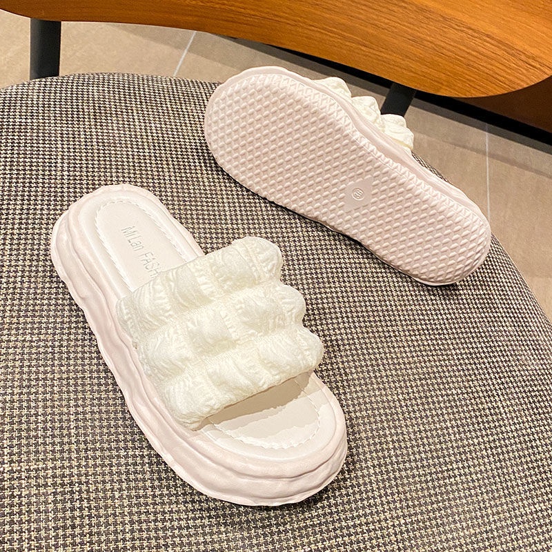 Dép Quai Ngang Đế Dày Thời Trang Cho Nữ