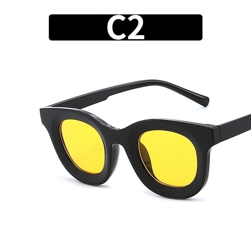 Kính Mát Gọng Oval Màu Kẹo Thời Trang Cho Nam Nữ