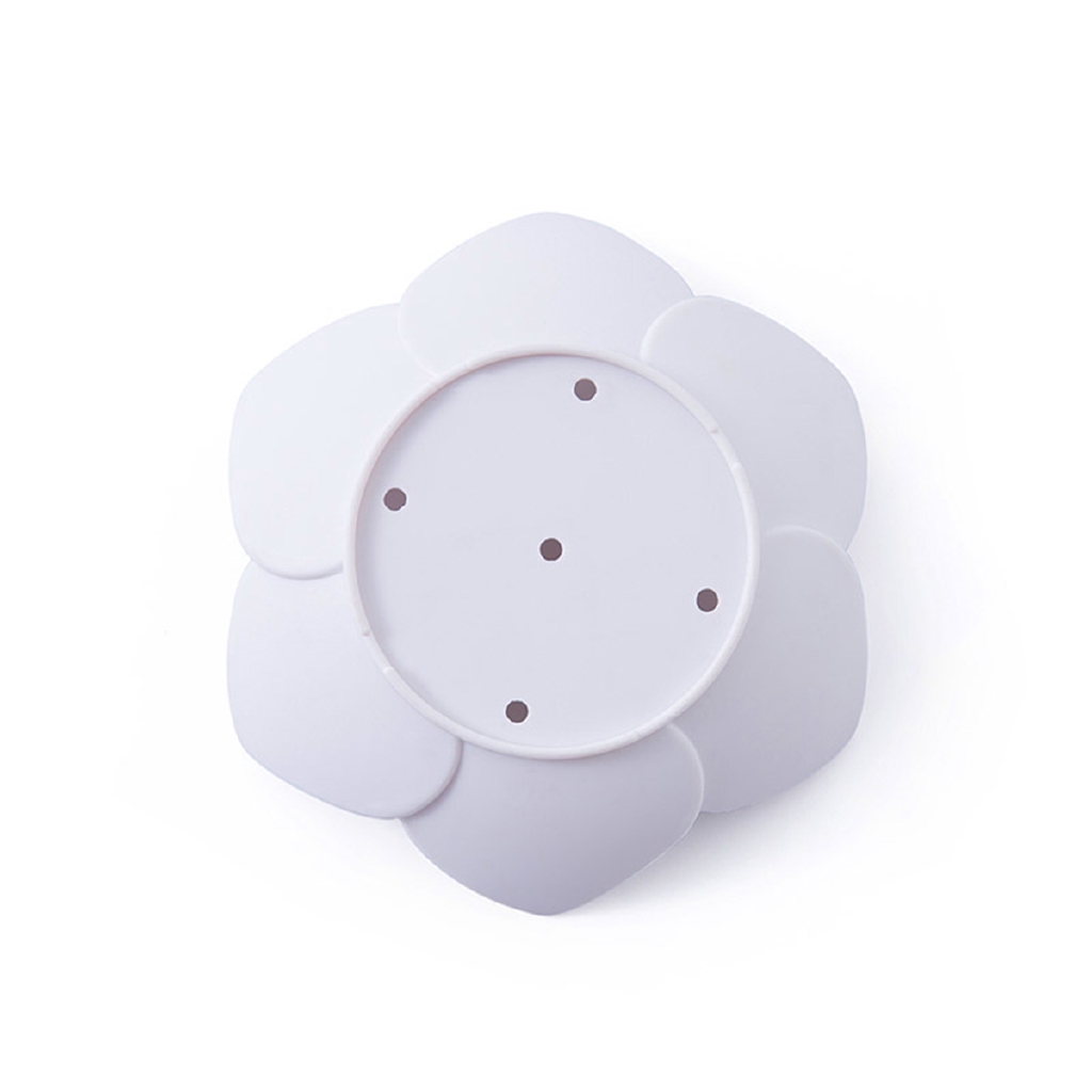 New High Quality Lotus Shape Silicone Soap Box Silicone Soap Tray Bathroom