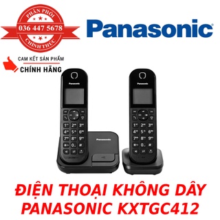 Điện Thoại Để Bàn Panasonic Không Dây KX-TGC412 - Hàng Chính Hãng