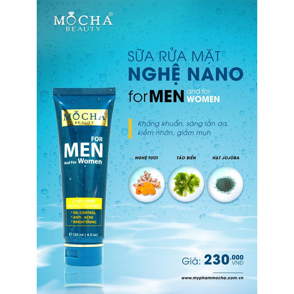 sữa rửa mặt nghệ nano Mocha