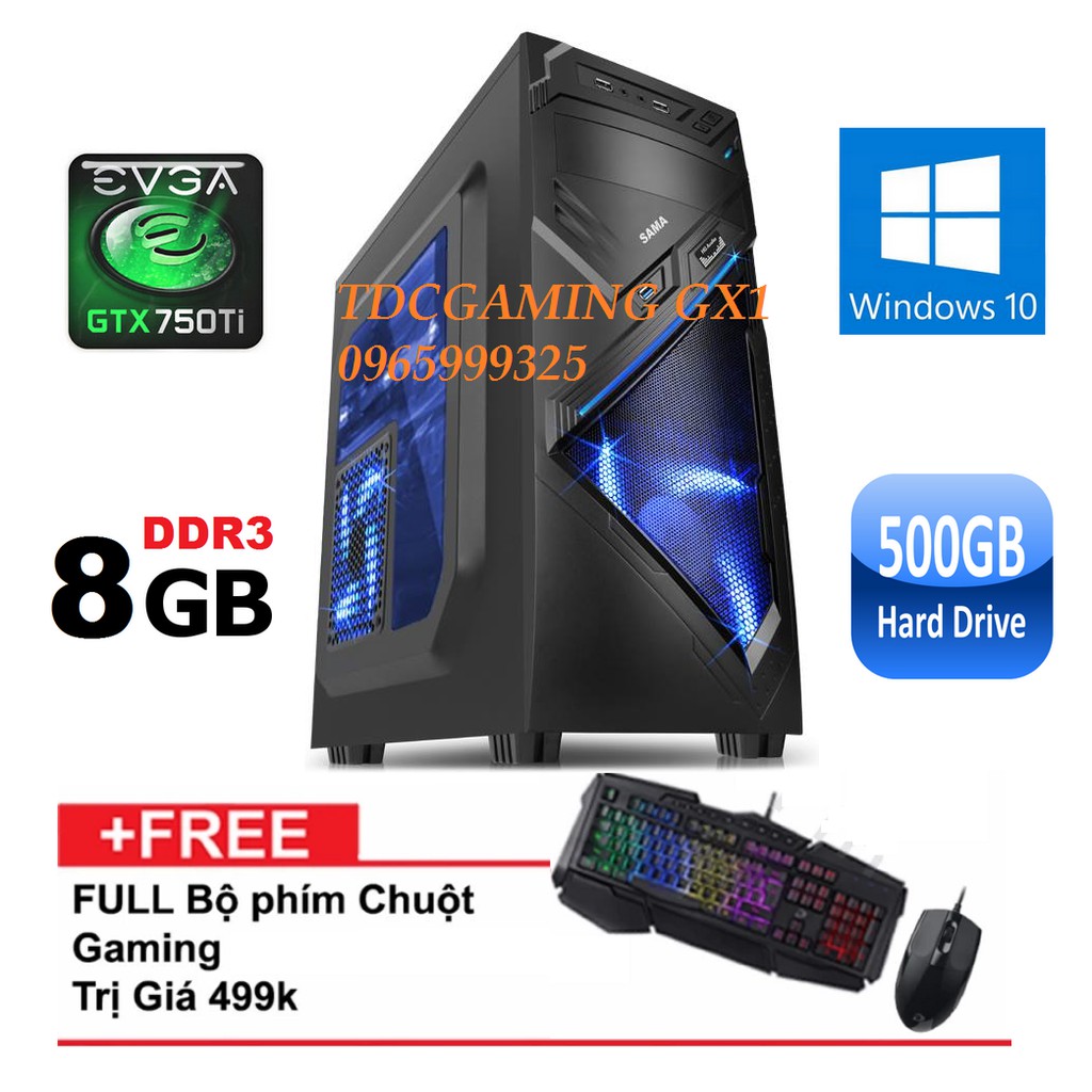 Máy tính để bàn chơi game cấu hình cao (Intel® Pentium® G2020, ram 8gb,ổ cứng 500gb)