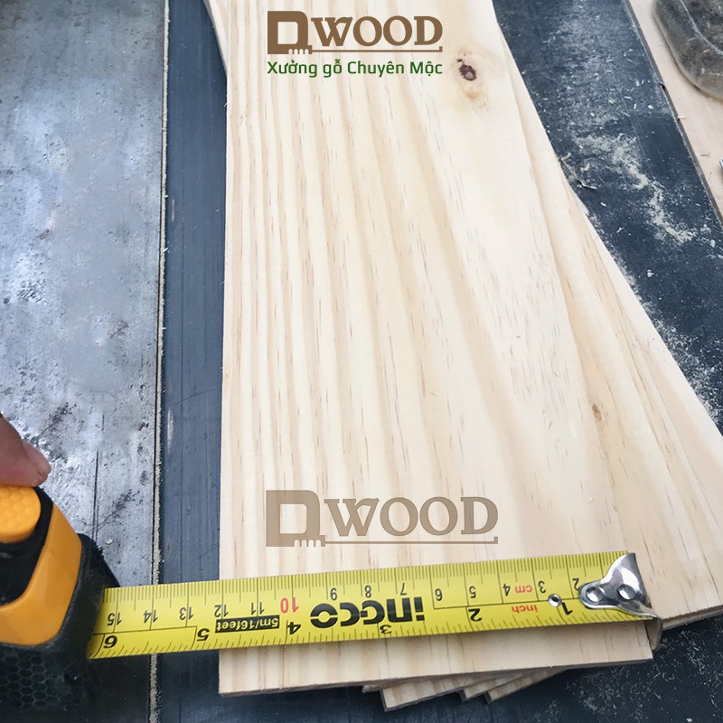 Gỗ thông Dwood nguyên tấm mặt 12cm chiều dài tự chọn.