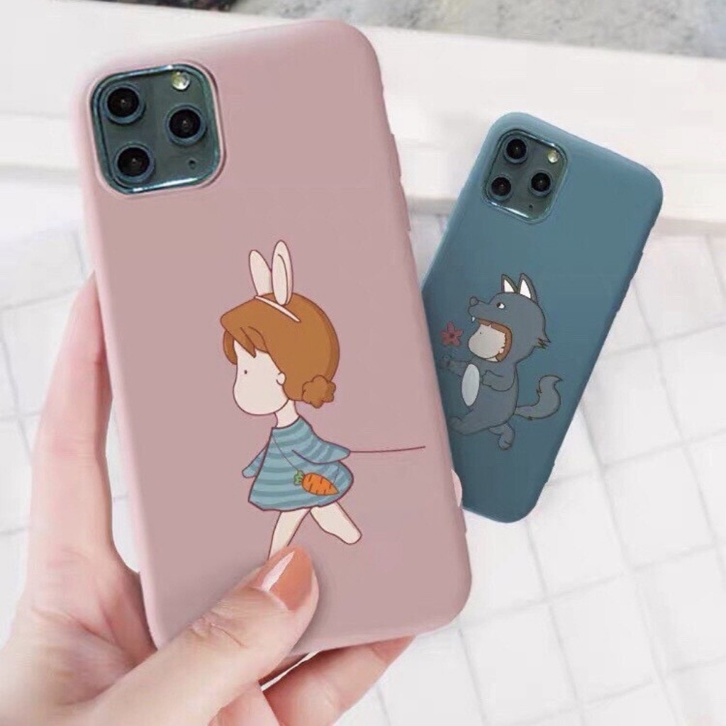 Ốp Lưng iPhone Ốp Đôi Dẻo Chống Sốc Cặp Đôi Thỏ Cáo iPhone 6 6s 6plus 6splus x xs xsmax 11 11 promax 12 pro max | BigBuy360 - bigbuy360.vn