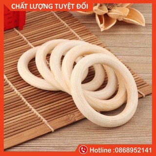Vòng Gỗ Lục Lạc Làm Đồ Chơi Cho Bé