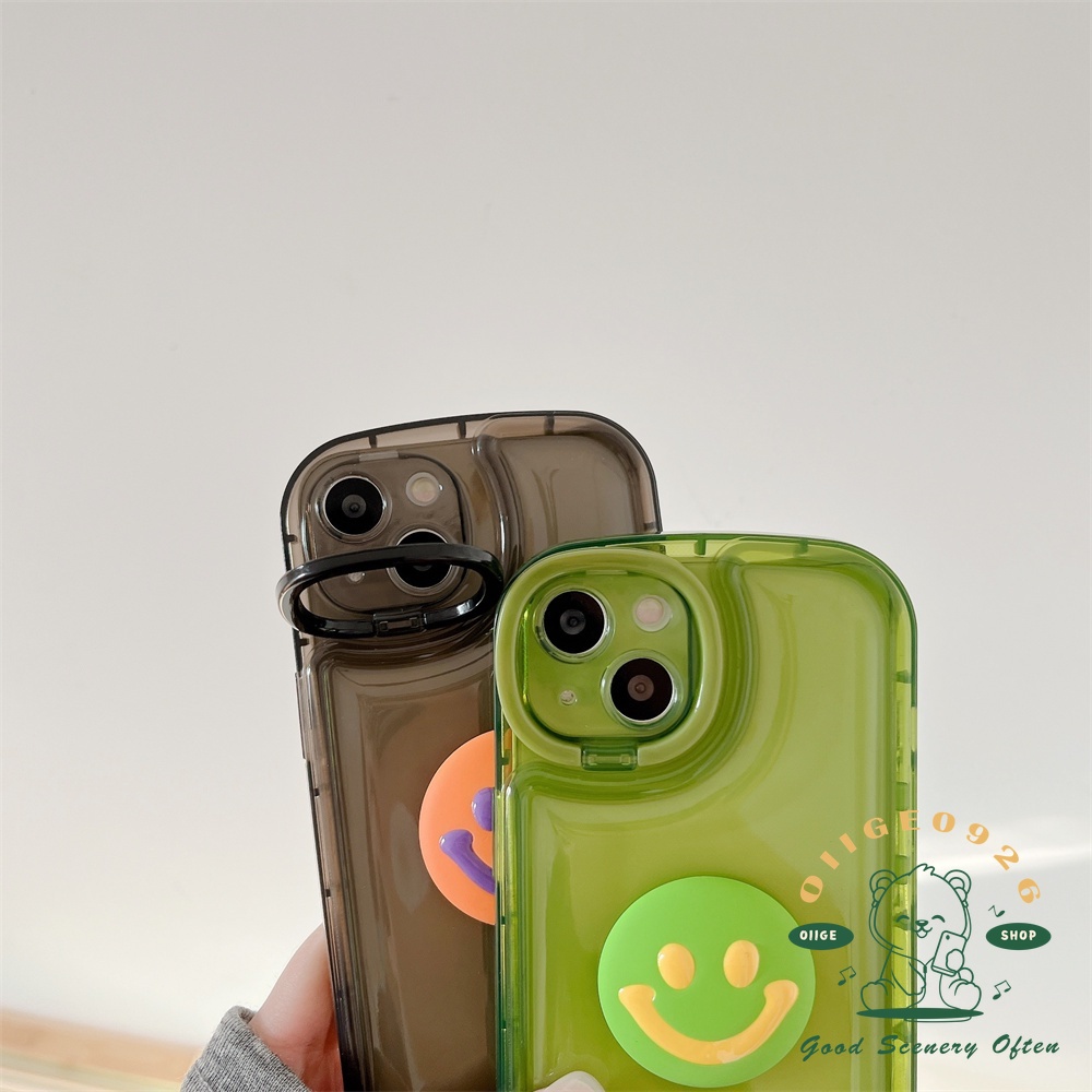 Ốp Điện Thoại TPU Có Đệm Khí In Hình Mặt Cười Cho Iphone 13 12 11 Pro Max