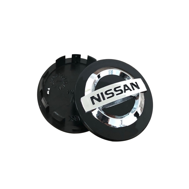 Logo chụp mâm, ốp lazang bánh xe ô tô Nissan đường kính 54mm