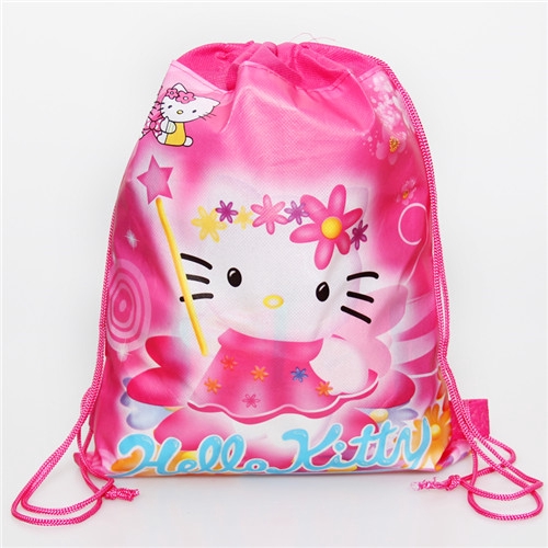 1 Balo Vải Dây Rút Hình Hello Kitty