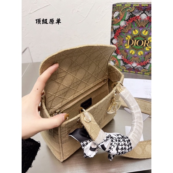 Túi xách Diỏr D-lite thêu sz 24