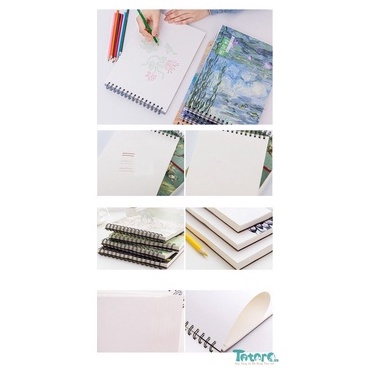 Sổ vẽ chì phác thảo Sketchbook Doraemon Totoro Cỏ Cây Hoa Lá